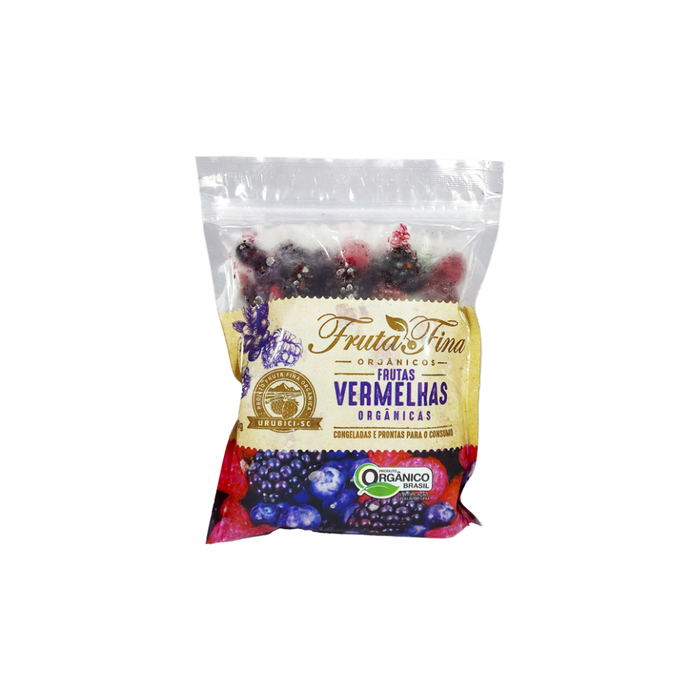 MIX DE FRUTAS VERMELHAS ORGANICAS CONGELADAS FRUTA FINA 300G 