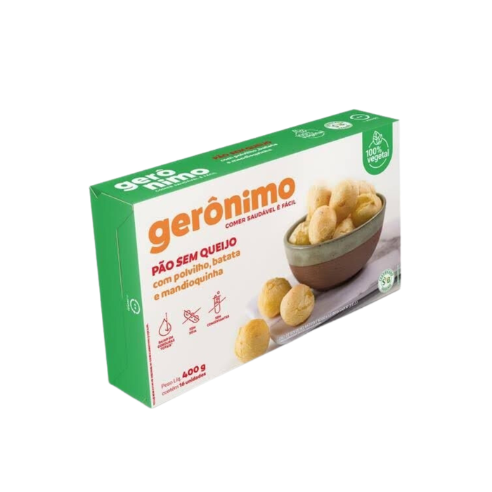 PÃO SEM QUEIJO COM POLVILHO BATATA E MANDIOQUINHA GERÔNIMO 400G