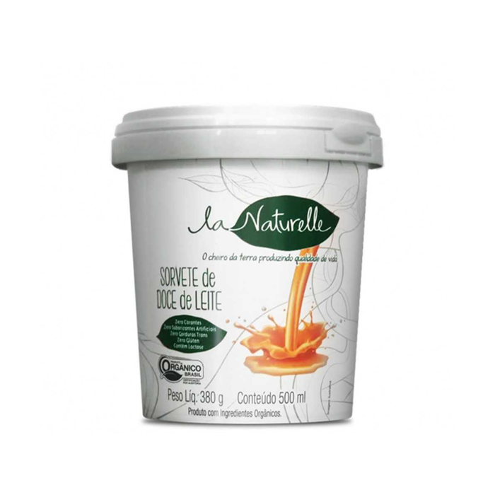 SORVETE ORGÂNICO DOCE DE LEITE LA NATURELLE 500ML