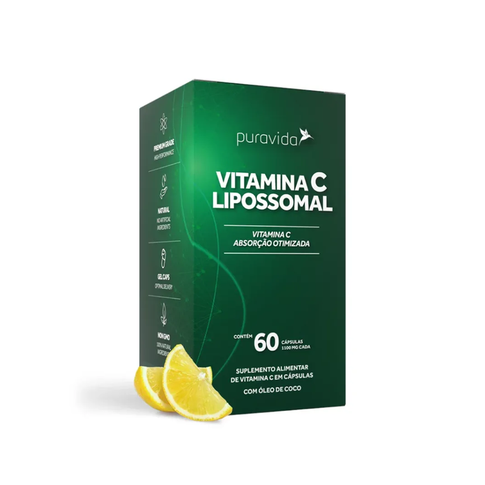 VITAMINA C LIPOSSOMAL PURAVIDA 60 CAPSULAS