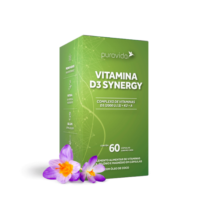 VITAMINA D3 SYNERGY PURAVIDA 60 CAPSULAS