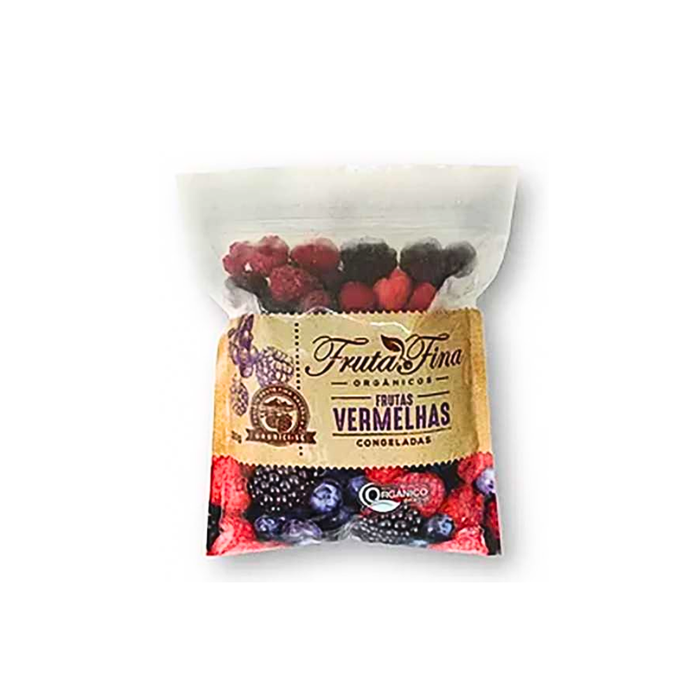 MIX DE FRUTAS VERMELHAS ORGANICAS CONGELADAS FRUTA FINA 1KG 