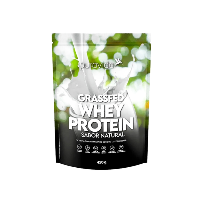 GRASSFED WHEY PROTEIN NATURAL PURAVIDA 450G