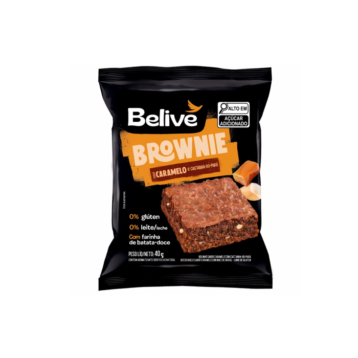 BROWNIE CARAMELO SEM GLÚTEN BELIVE 40G 