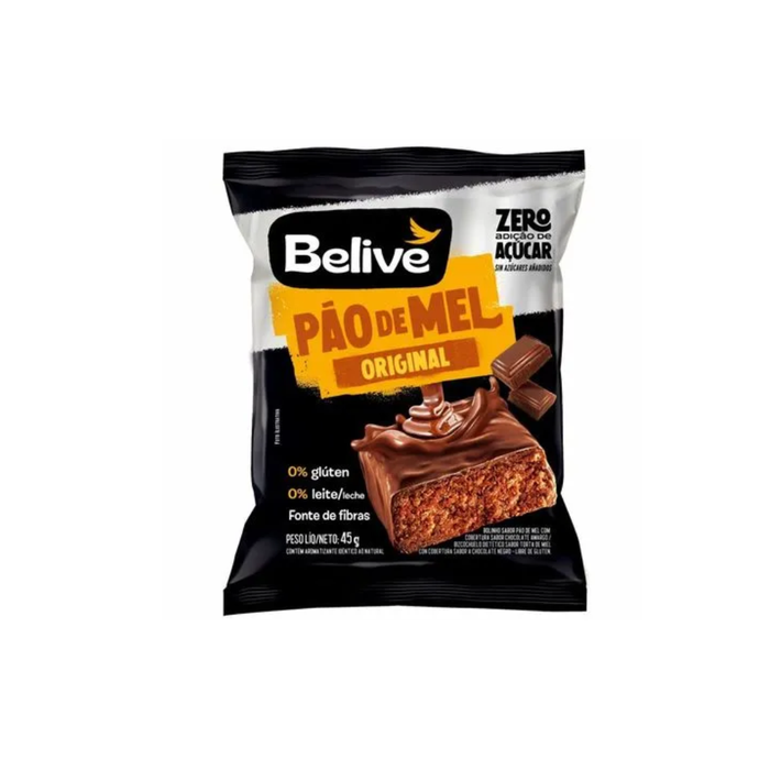 PÃO DE MEL PROTEIN ZERO BELIVE 45G 