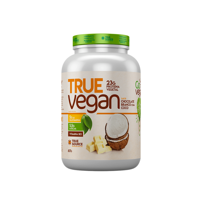 TRUE VEGAN CHOCOLATE BRANCO COM COCO TRUE SOURCE 837G