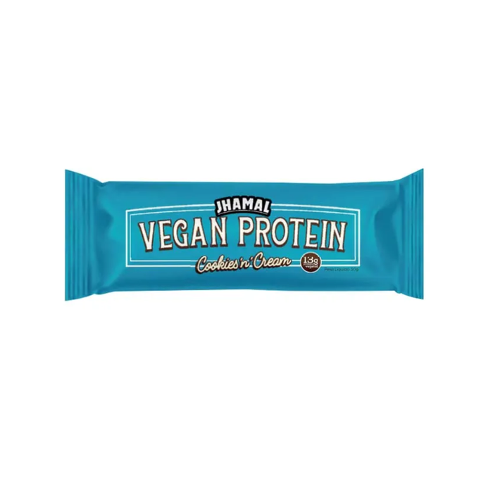 BARRA DE PROTEÍNA VEGANA COOKIES JHAMAL 50G