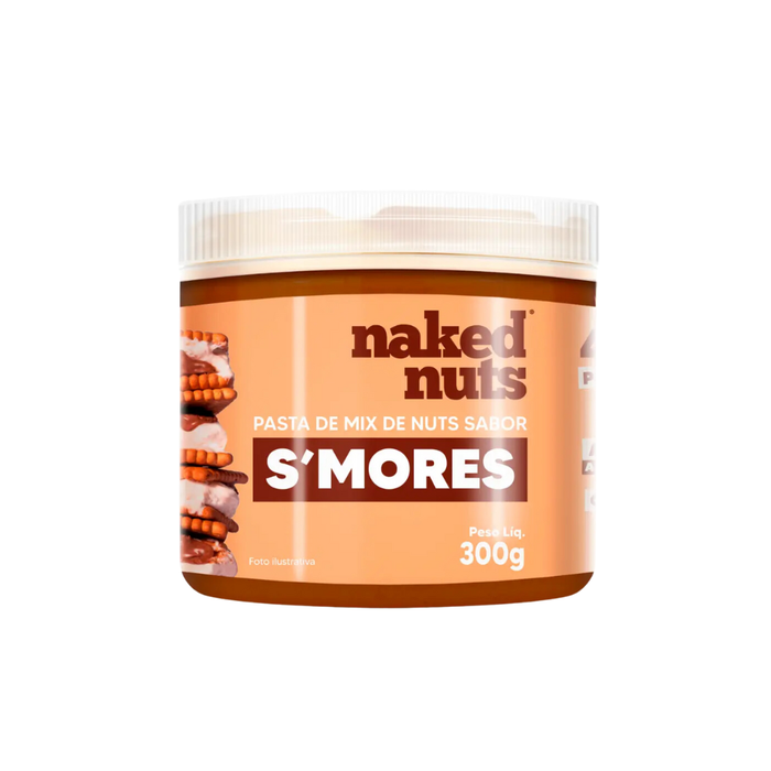 PASTA DE MIX DE NUTS SABOR S´MORES NAKED NUTS 300G