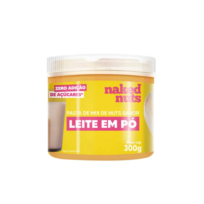 PASTA DE MIX DE NUTS COM LEITE EM PO NAKED NUTS 300G