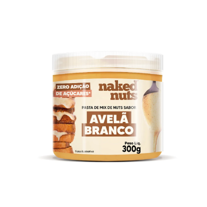 PASTA DE MIX DE NUTS AVELÃ BRANCO NAKED NUTS 300G