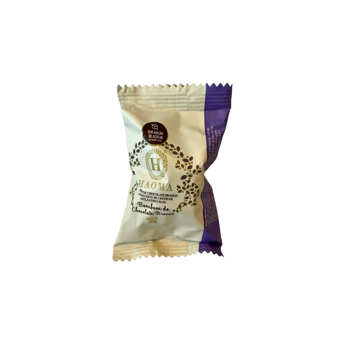  BOMBOM CHOCOLATE BRANCO HAOMA 20G