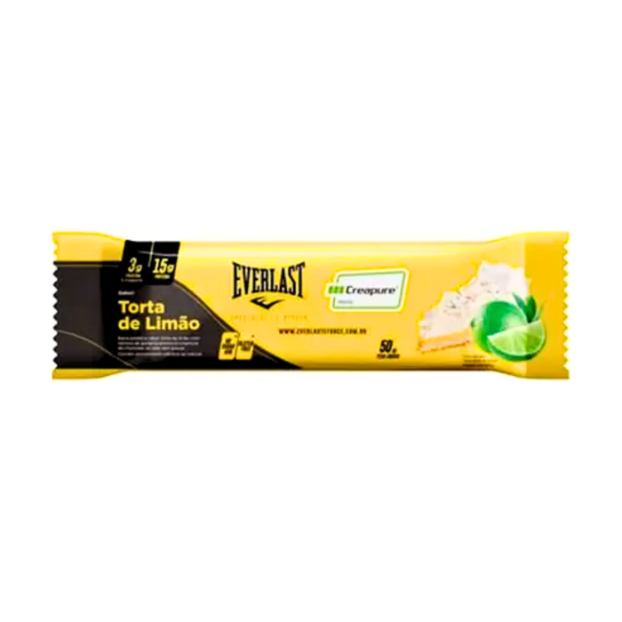 BARRA DE PROTEÍNA CREAPURE TORTA DE LIMÃO EVERLAST 50G 