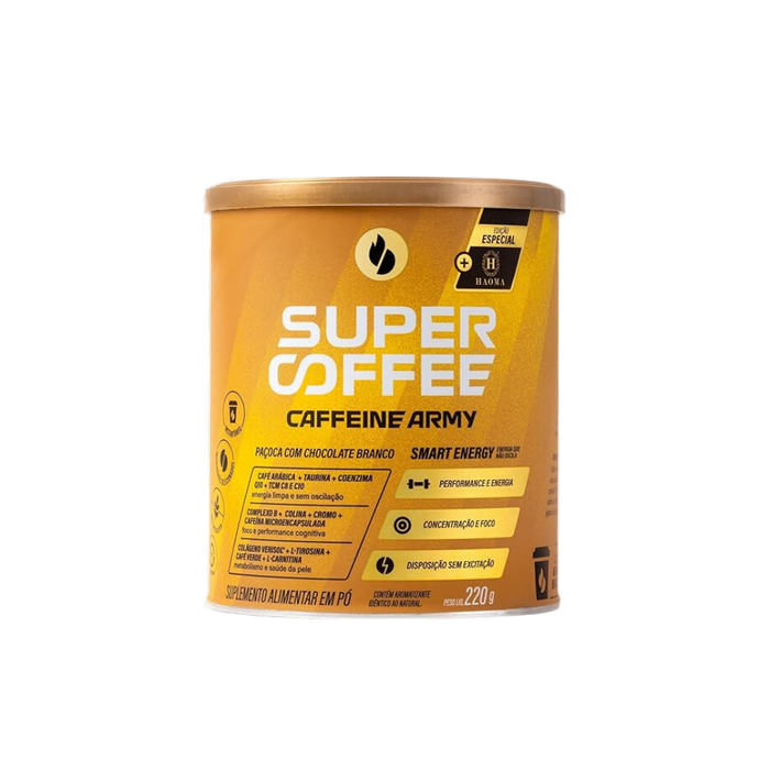 SUPERCOFFEE 3.0 PAÇOCA COM CHOCOLATE BRANCO CAFFEINE ARMY 220G