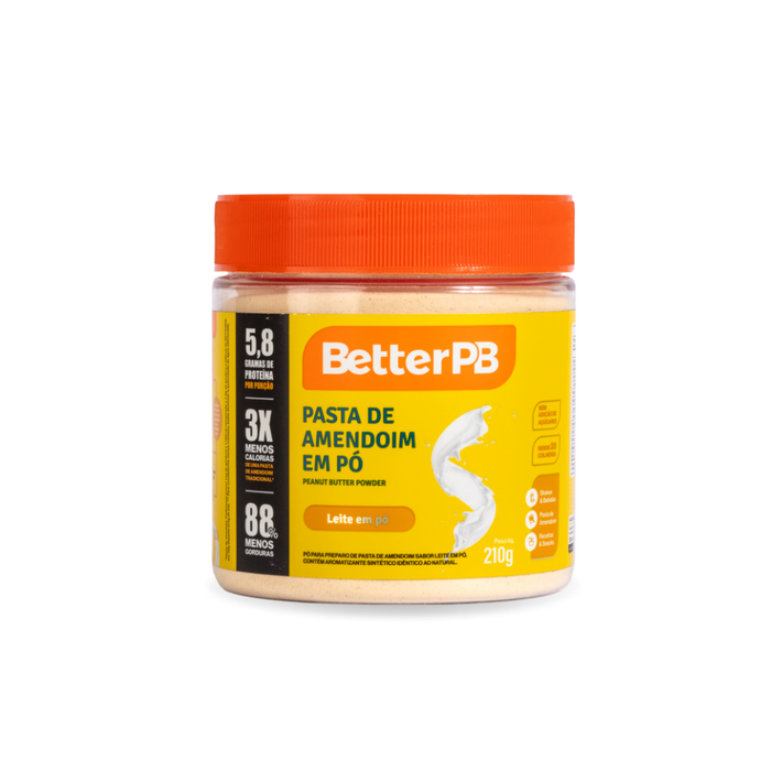 PASTA DE AMENDOIM EM PO SABOR LEITE EM PO BETTERPB 210G