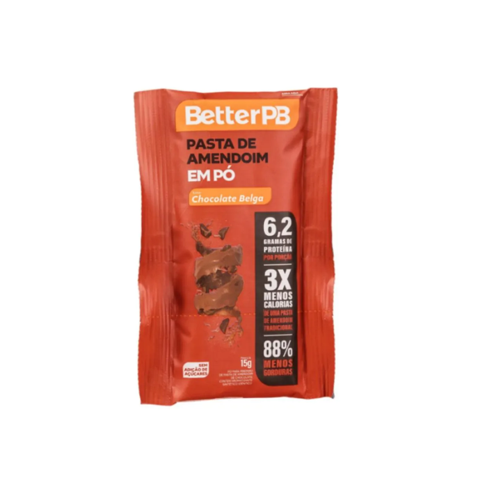 PASTA DE AMENDOIM SACHE CHOCOLATE BELGA BETTERPB 15G