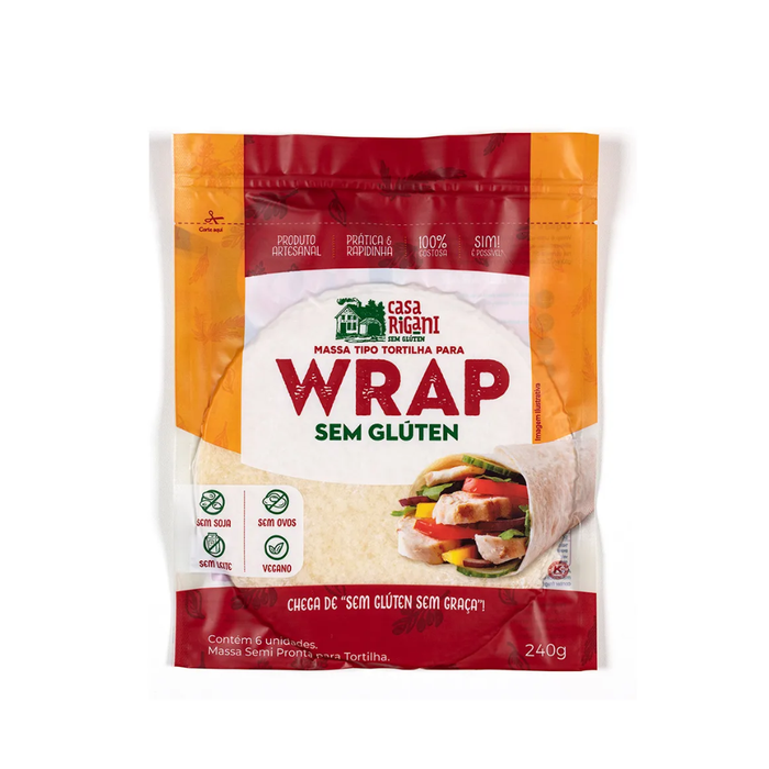 WRAP SEM GLÚTEN CASA RIGANI 240G