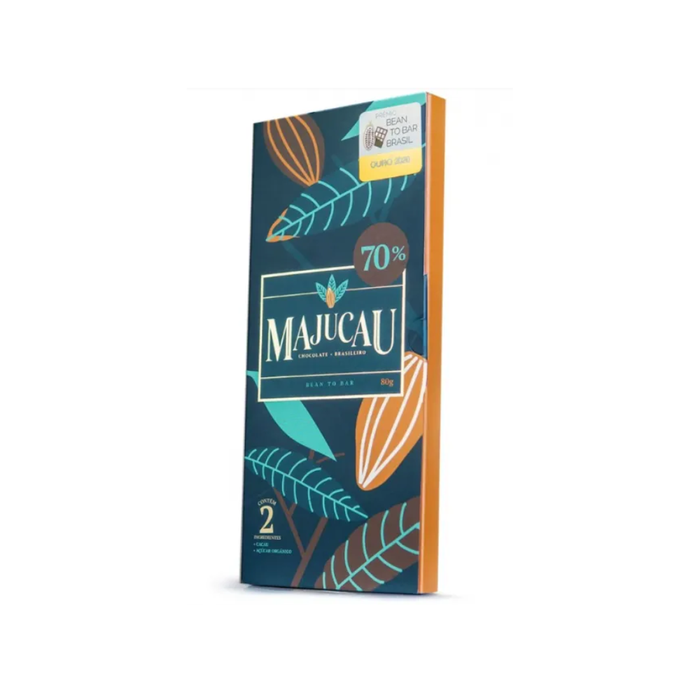 CHOCOLATE 70% CACAU BEAN TO BAR MAJUCAU  80G