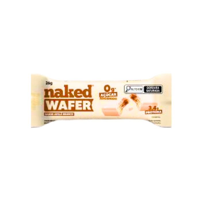 NAKED WAFER AVELÃ BRANCO NAKED NUTS 26G