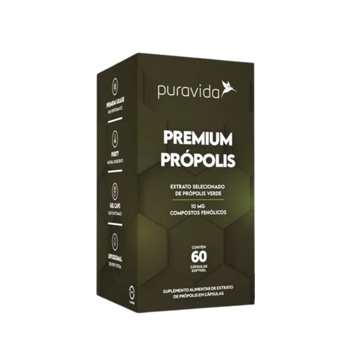 PRÓPOLIS PREMIUM PURAVIDA 60 CAPSULAS