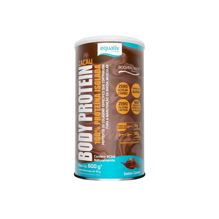 BODY PROTEIN CACAU EQUALIV 600G