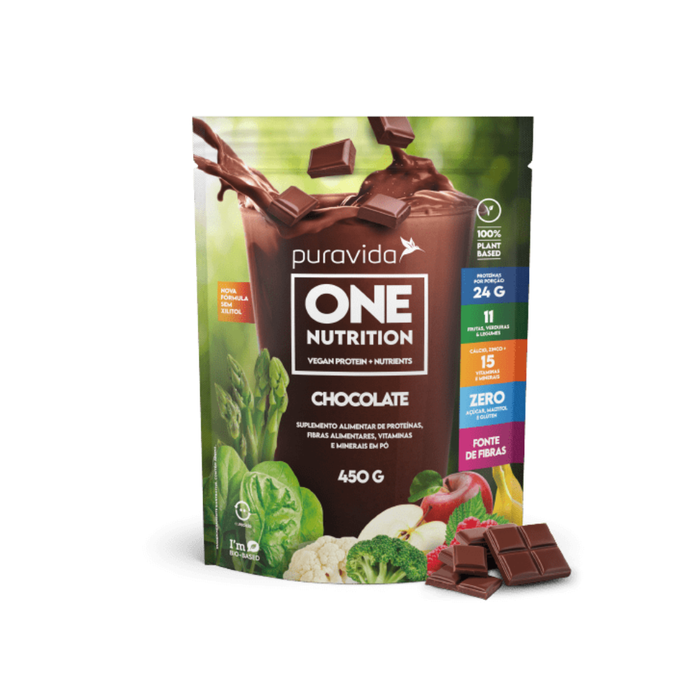 ONE NUTRITION CHOCOLATE PURAVIDA 450G 