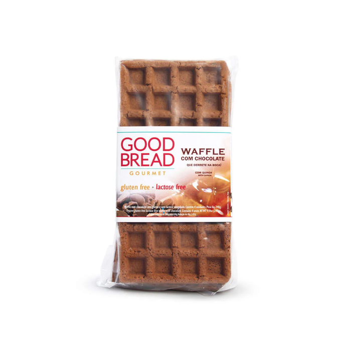 WAFFLE CHOCOLATE GOOD BREAD 4 UNIDADES