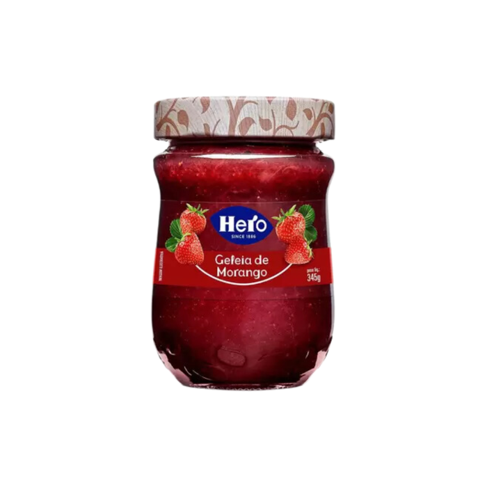 GELEIA DE MORANGO HERO 345G