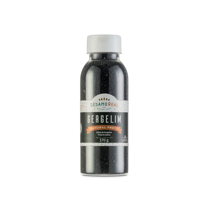 GERGELIM PRETO NATURAL SESAMO REAL 170G