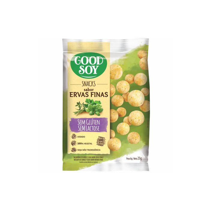 SNACK ERVAS FINAS SEM GLÚTEN E SEM LACTOSE GOOD SOY 25G