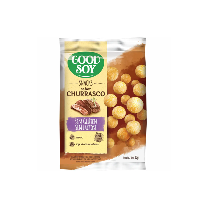 SNACK CHURRASCO SEM GLÚTEN E SEM LACTOSE GOOD SOY 25G