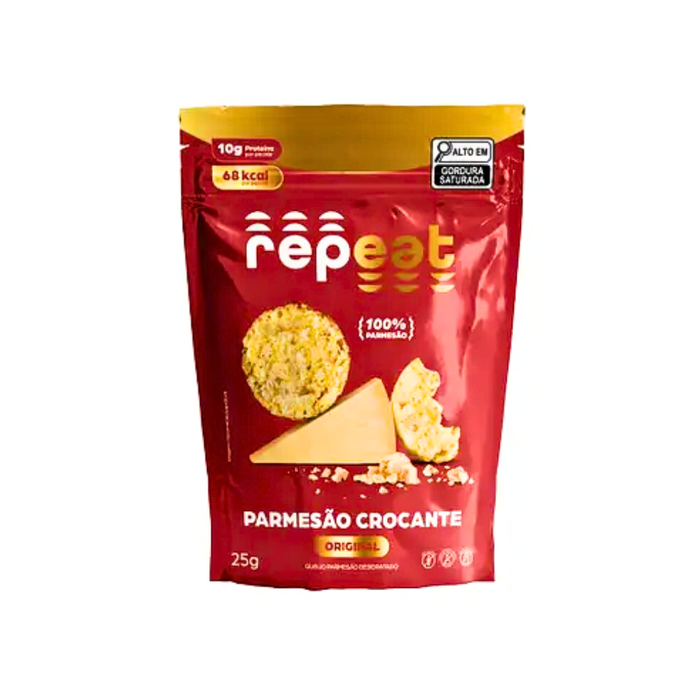 SNACK DE PARMESAO CROCANTE ORIGINAL REPEAT 25G