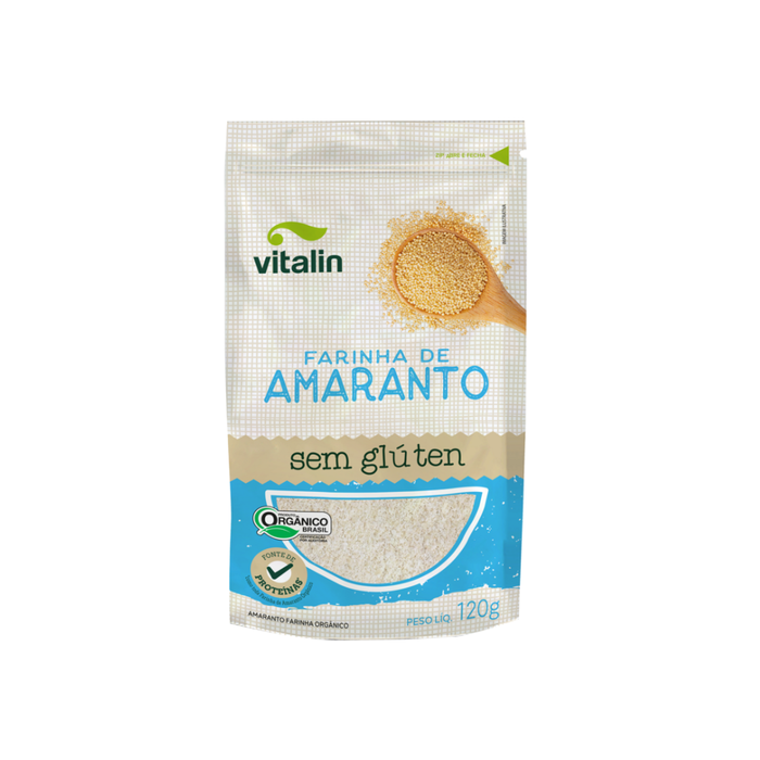 FARINHA DE AMARANTO SEM GLÚTEN ORGÃNICO VITALIN 120G