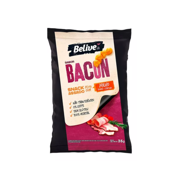  SNACK DE MILHO SABOR BACON BELLIVE 35G