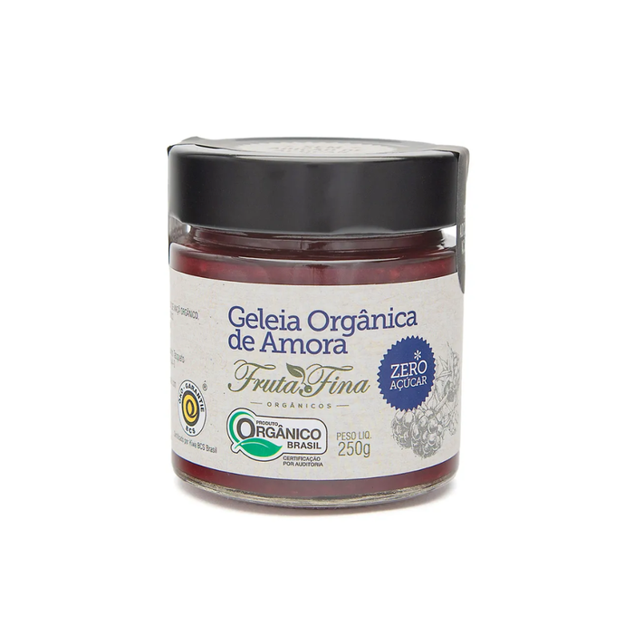 GELEIA 100% FRUTA  AMORA ORGÂNICA FRUTA FINA 250G