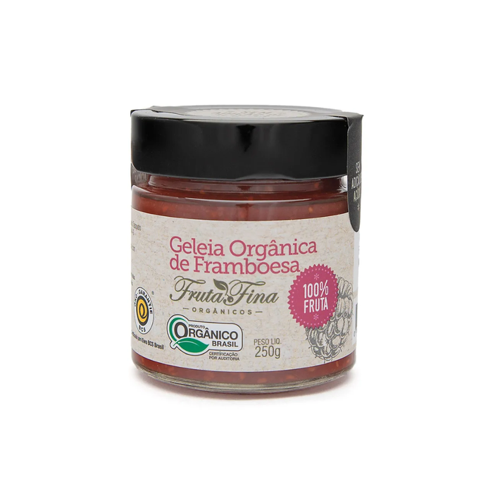 GELEIA 100% FRUTA FRAMBOESA ORGÂNICA FRUTA FINA 250G