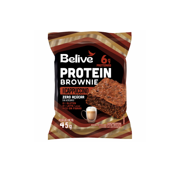 BROWNIE PROTEIN CAPPUCCINO ZERO BELIVE 45G