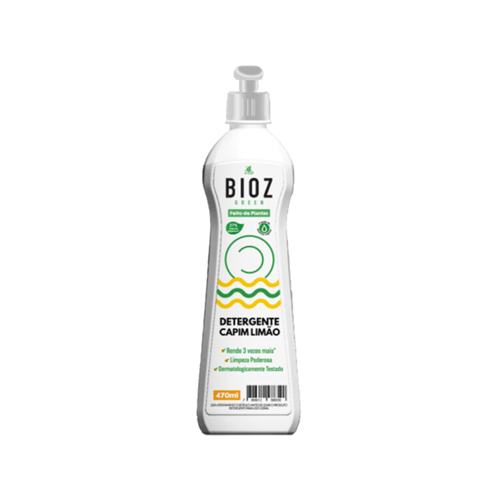 DETERGENTE CAPIM LIMÃO BIOZ GREEN 470ML