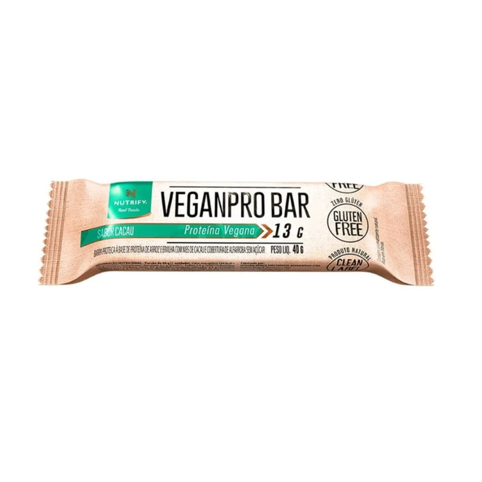 VEGANPRO BAR CACAU NIBS NUTRIFY 40G