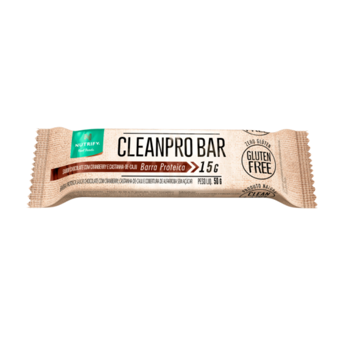 CLEANPRO BARRA CHOCOLATE CASTANHA DE CAJU NUTRIFY 50G