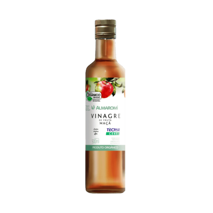 VINAGRE MAÇÃ ORGÂNICO (VIDRO) ALMAROMI 500ML