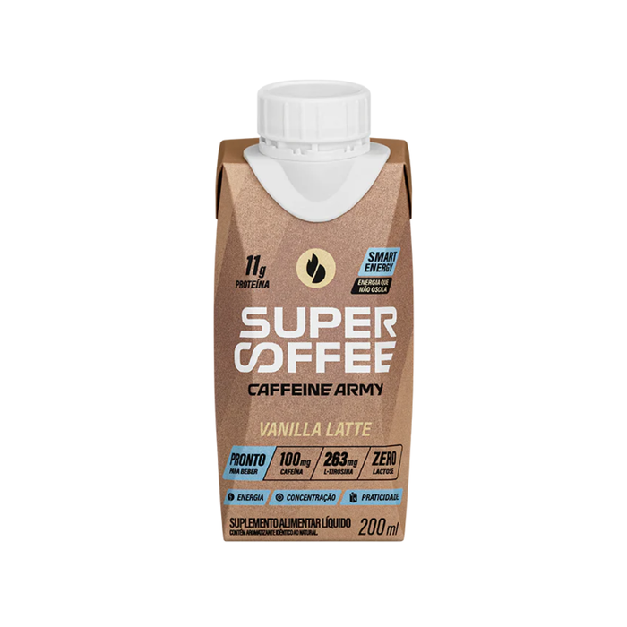 SUPERCOFFEE PRONTO PARA BEBER VANILLA CAFFEINE ARMY 200ML