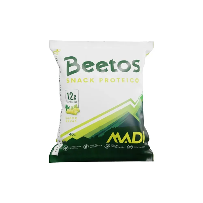 SNACK PROTEICO BEETOS SABOR ERVAS MADI WELLNESS 40G