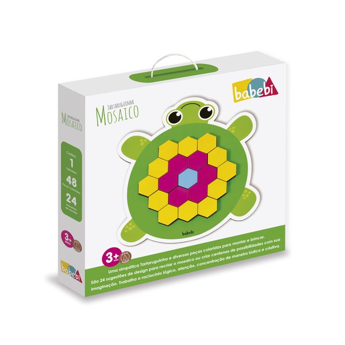 Brinquedo Educativo Mosaico Tartaruguinha