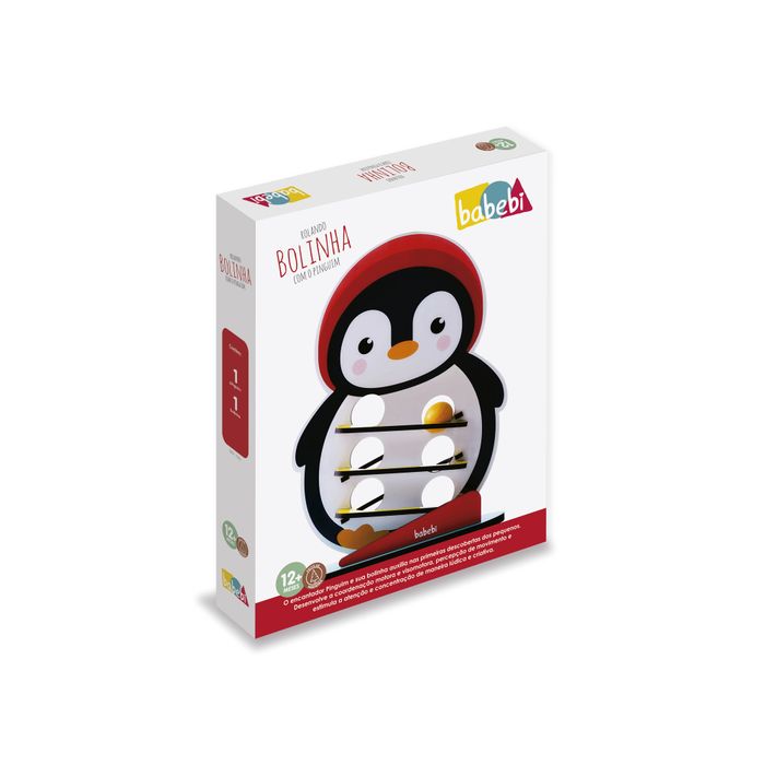 Brinquedo Divertido Rolando Bolinha com o Pinguim