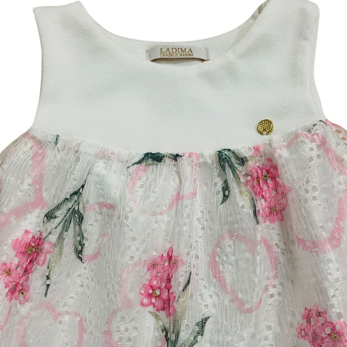 Vestido Infantil Renda Floral