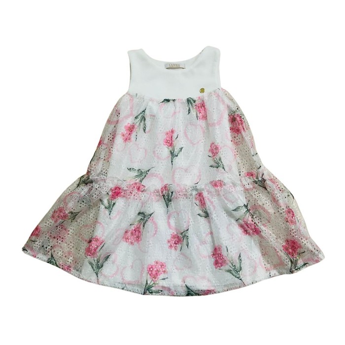 Vestido Infantil Renda Floral