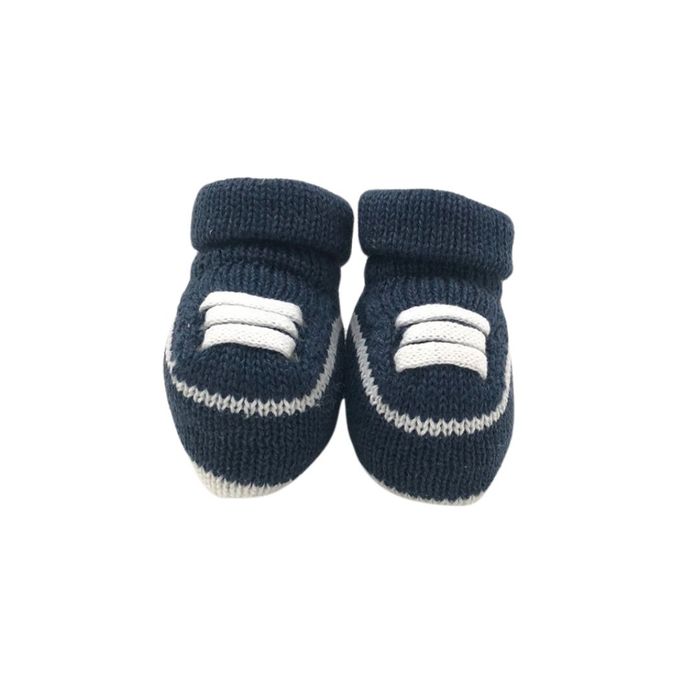  Sapatinho Em Tricô para Bebê Menino Sport