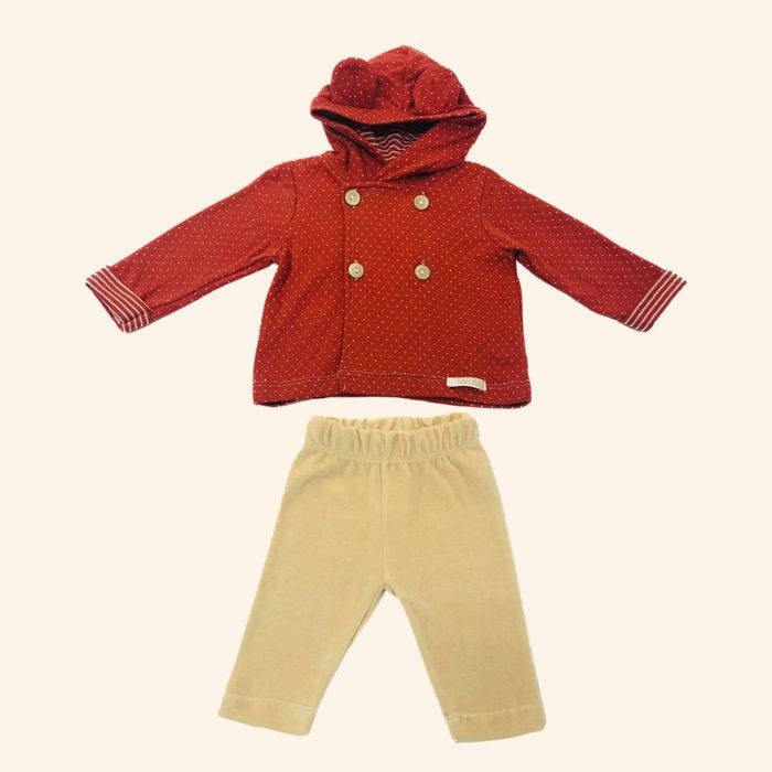 CONJUNTO INFANTIL MENINA BLUSA CAPUZ ORELHINHAS 3D E CALÇA 
