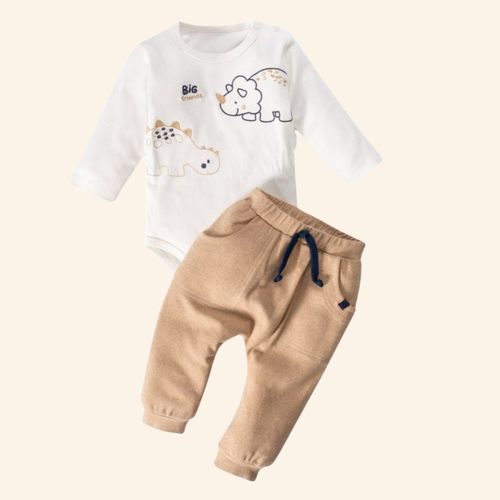 CONJUNTO BEBÊ MENINO BODY MANGA LONGA E CALÇA
