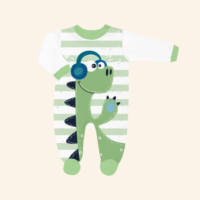 MACACÃO BEBÊ MENINO DINO